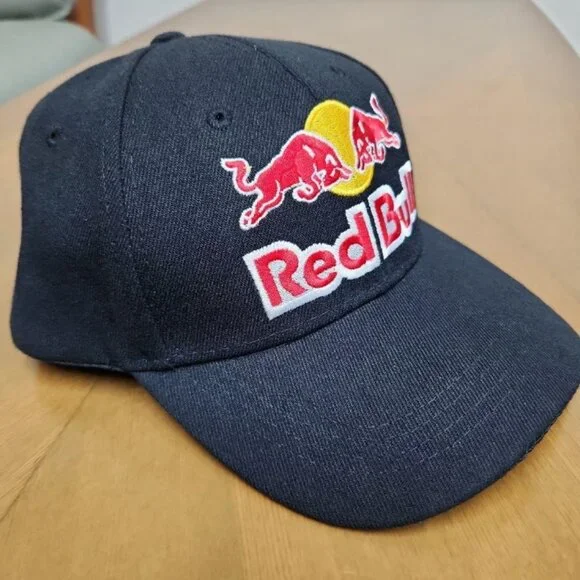 RedBull Cap Red Bull hat Bike hat Sports hat Embroidered text - Picture 3 of 5
